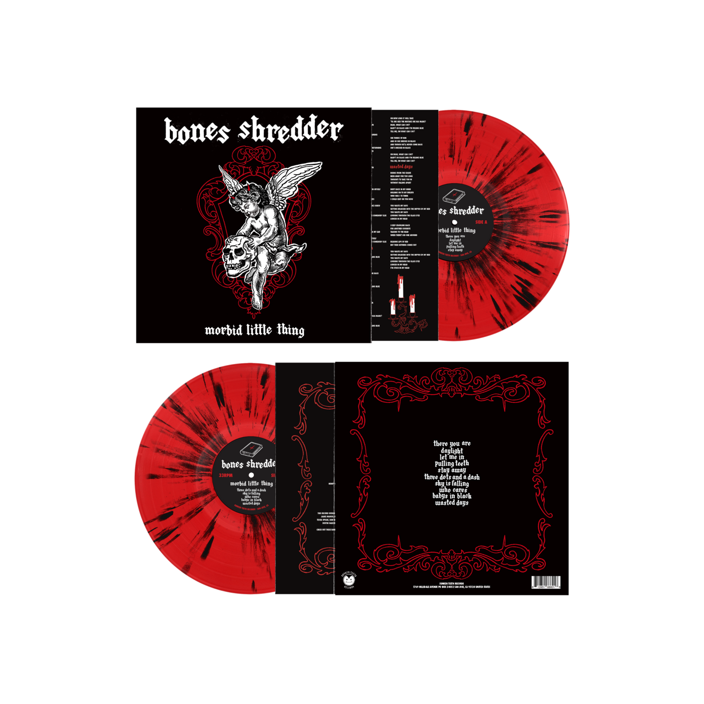 BONES SHREDDER - MORBID LITTLE THING LP (SPLATTER)
