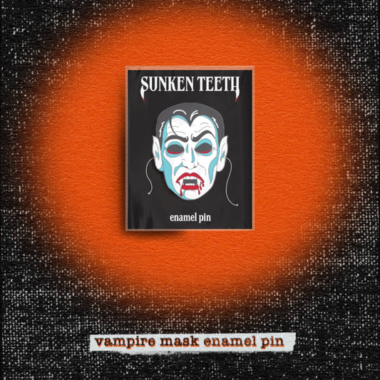 Vampire Mask Enamel Pin