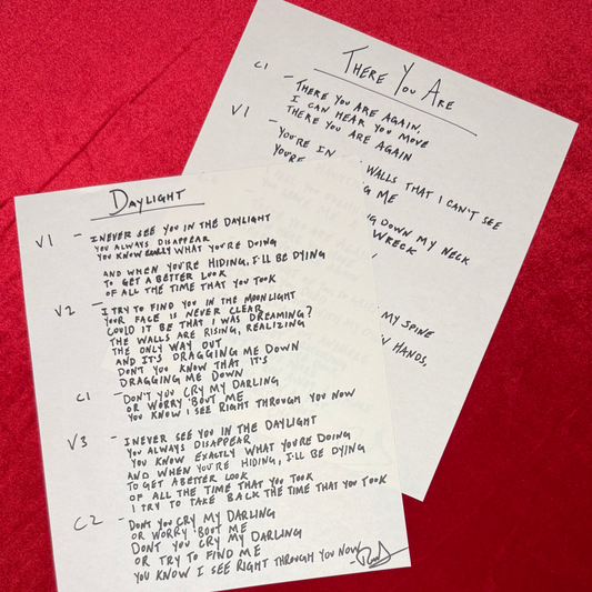 Hand Written Lyrics