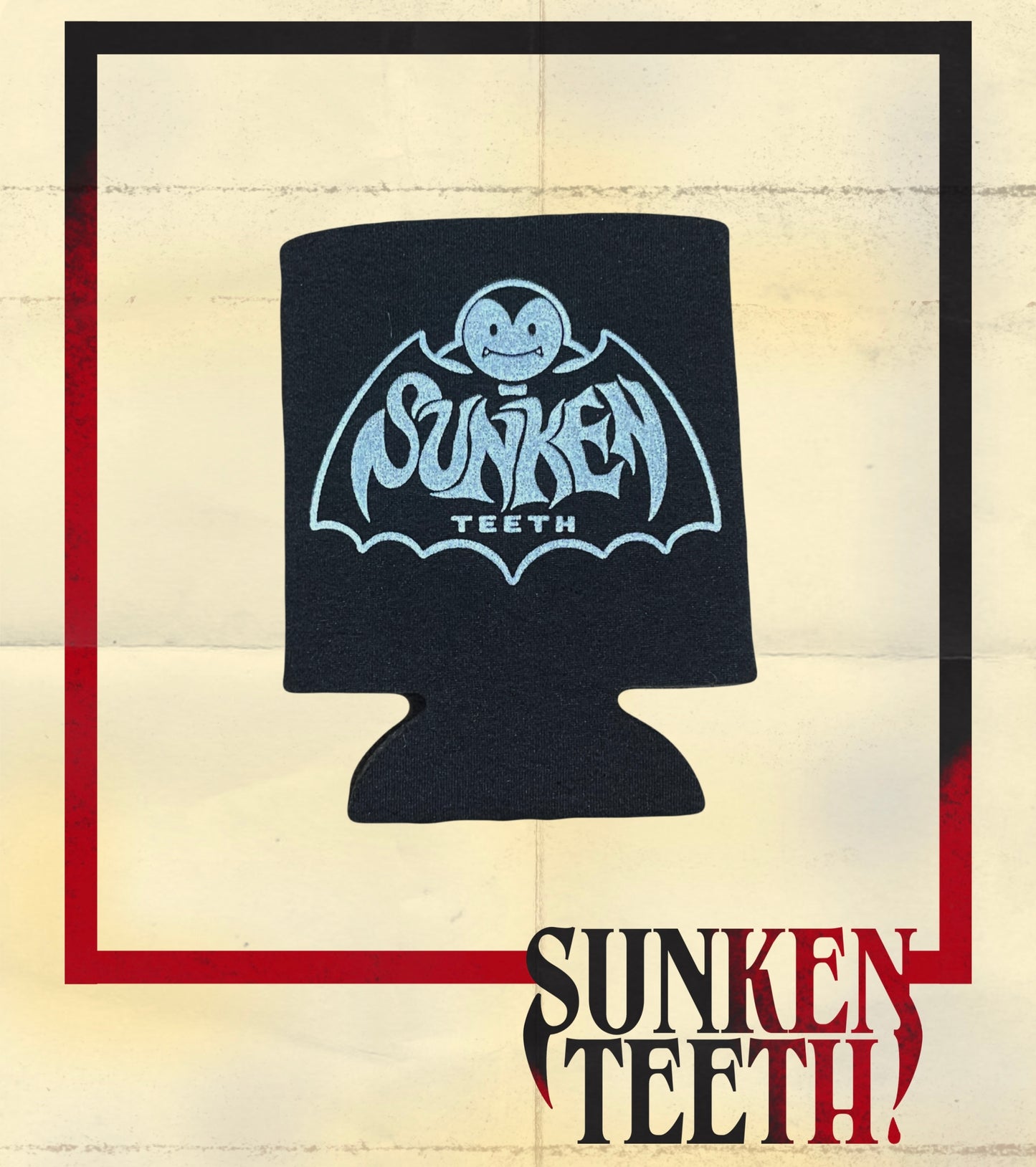 Sunken Teeth Koozie