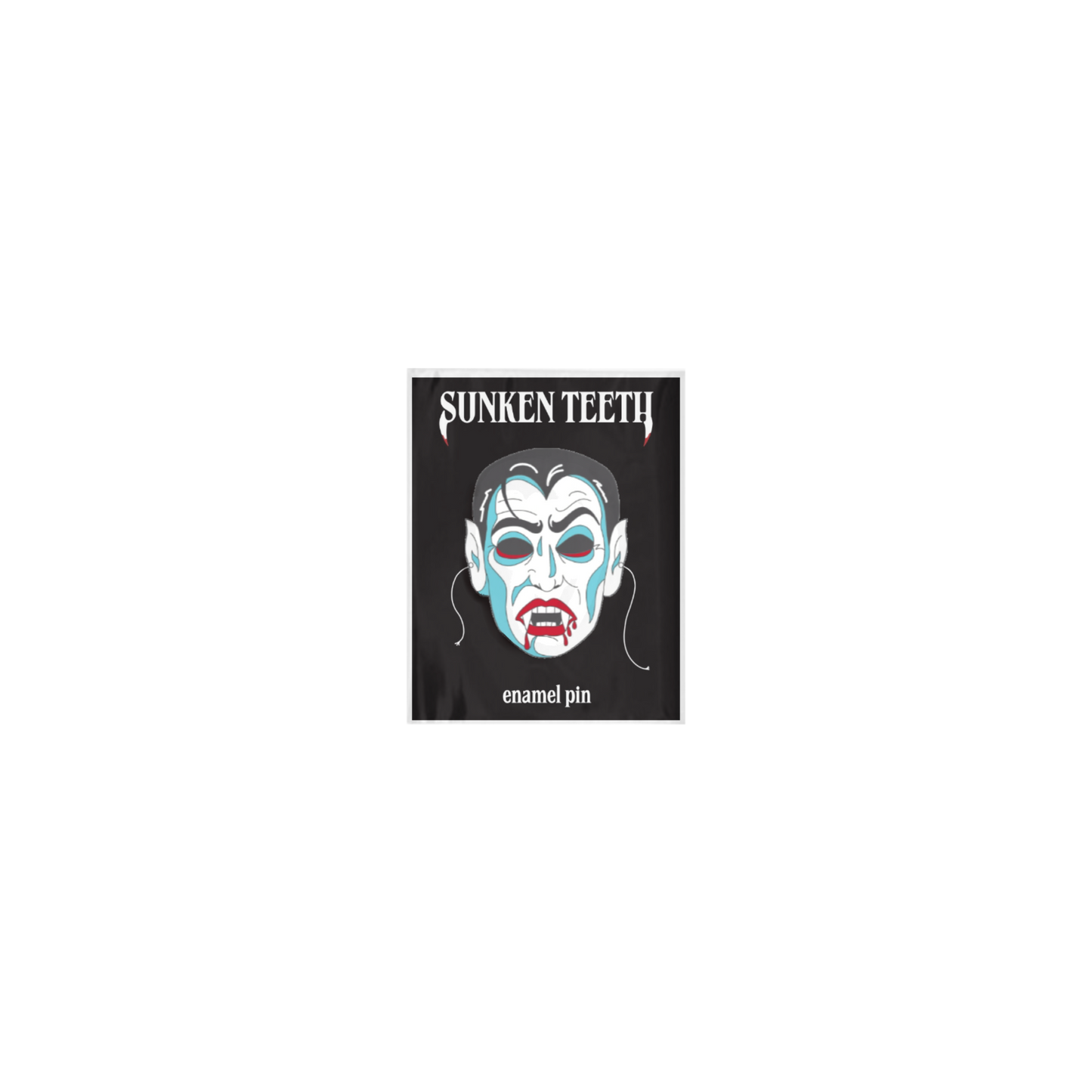 Vampire Mask Enamel Pin